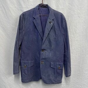 Tailored hand-died two button vintage blazer